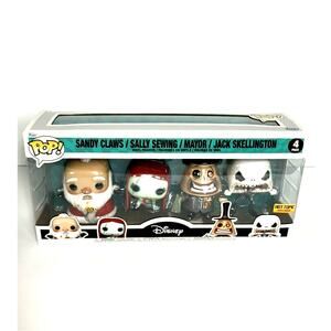 Funko Pop Nightmare Before Christmas Set Hot Topic Exclusive Sandy Claws Mayor
